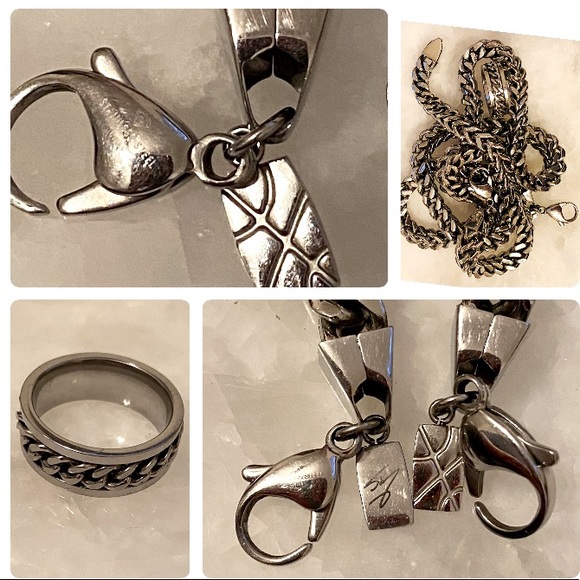 Set 3-pic Cuban links chain .... - Picture 14 of 17